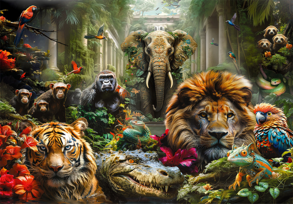 Puslespil Mystic Jungle 1000 brikker