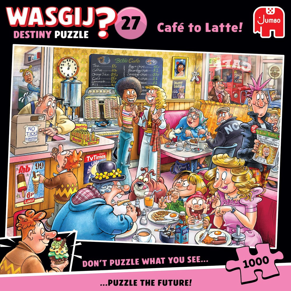 Puslespil Wasgij Destiny 27 Café to Latte! 1000 brikker