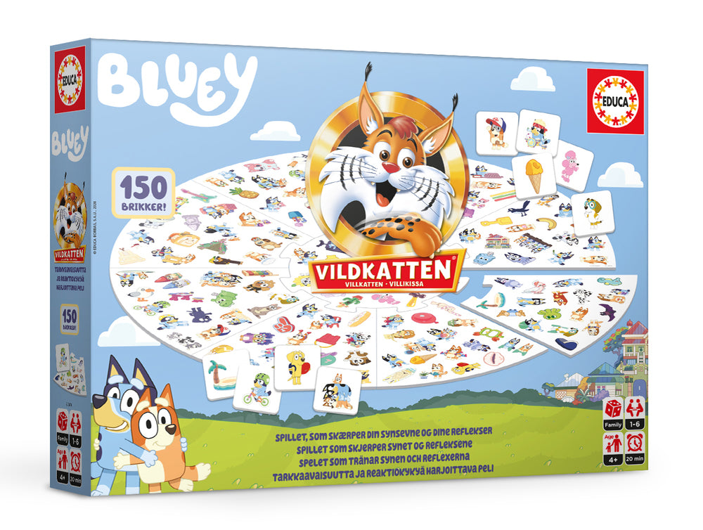 Vildkatten Bluey 150 brikker