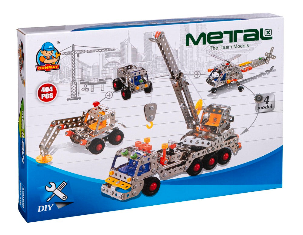 D2 METAL BYGGESÆT 4-I-1 404 dele