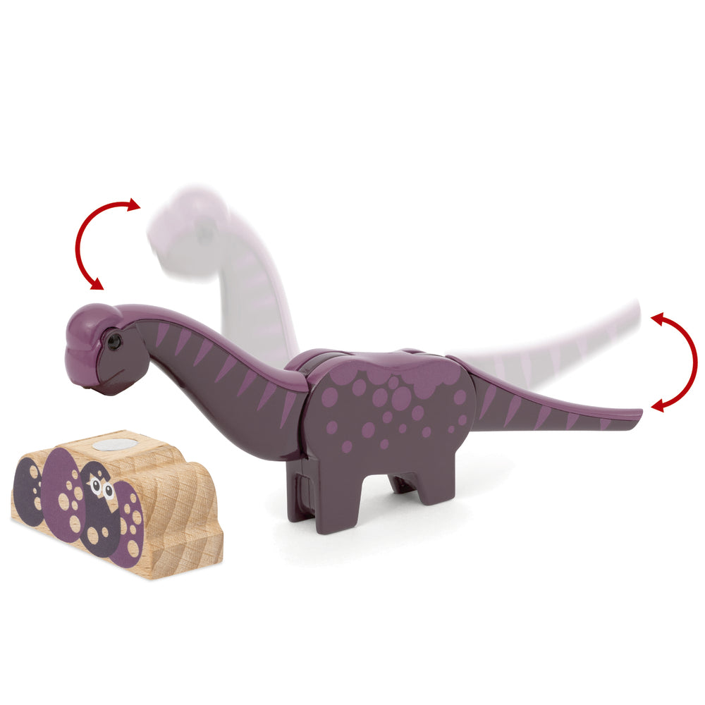 Togbanesæt med dinosaurer