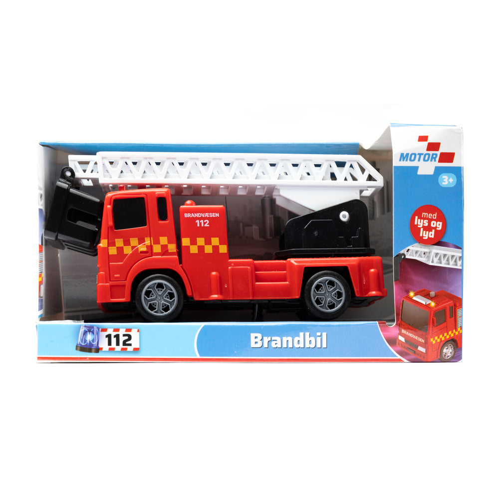 D2 Brandbil med lys og lyd 14,5 cm