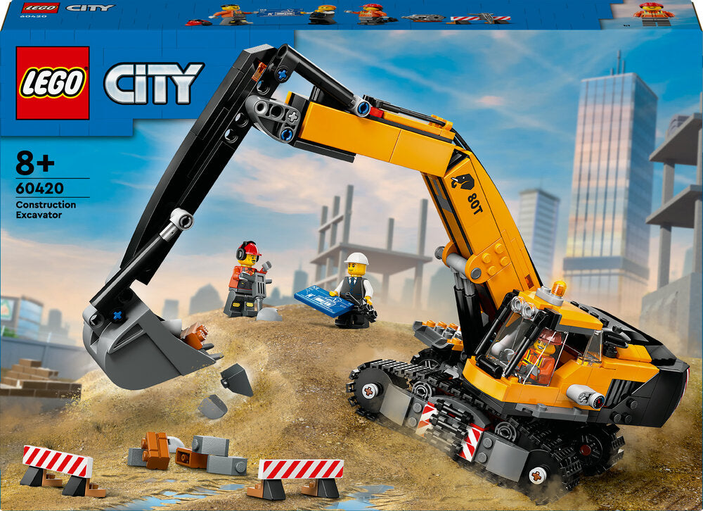 D3 60420 LEGO City Big Vehicles Gul gravemaskine