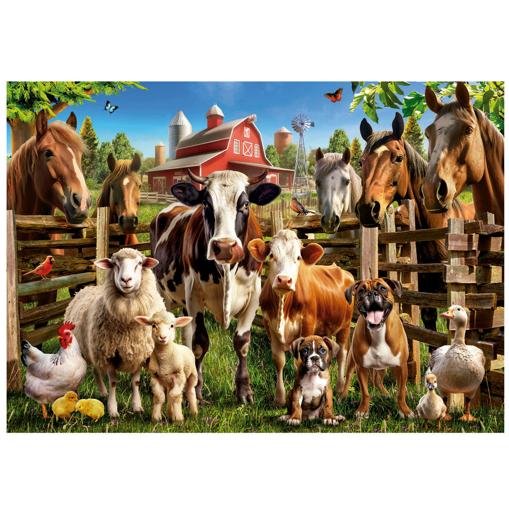 Puslespil Farmyard Buddies 500 brikker