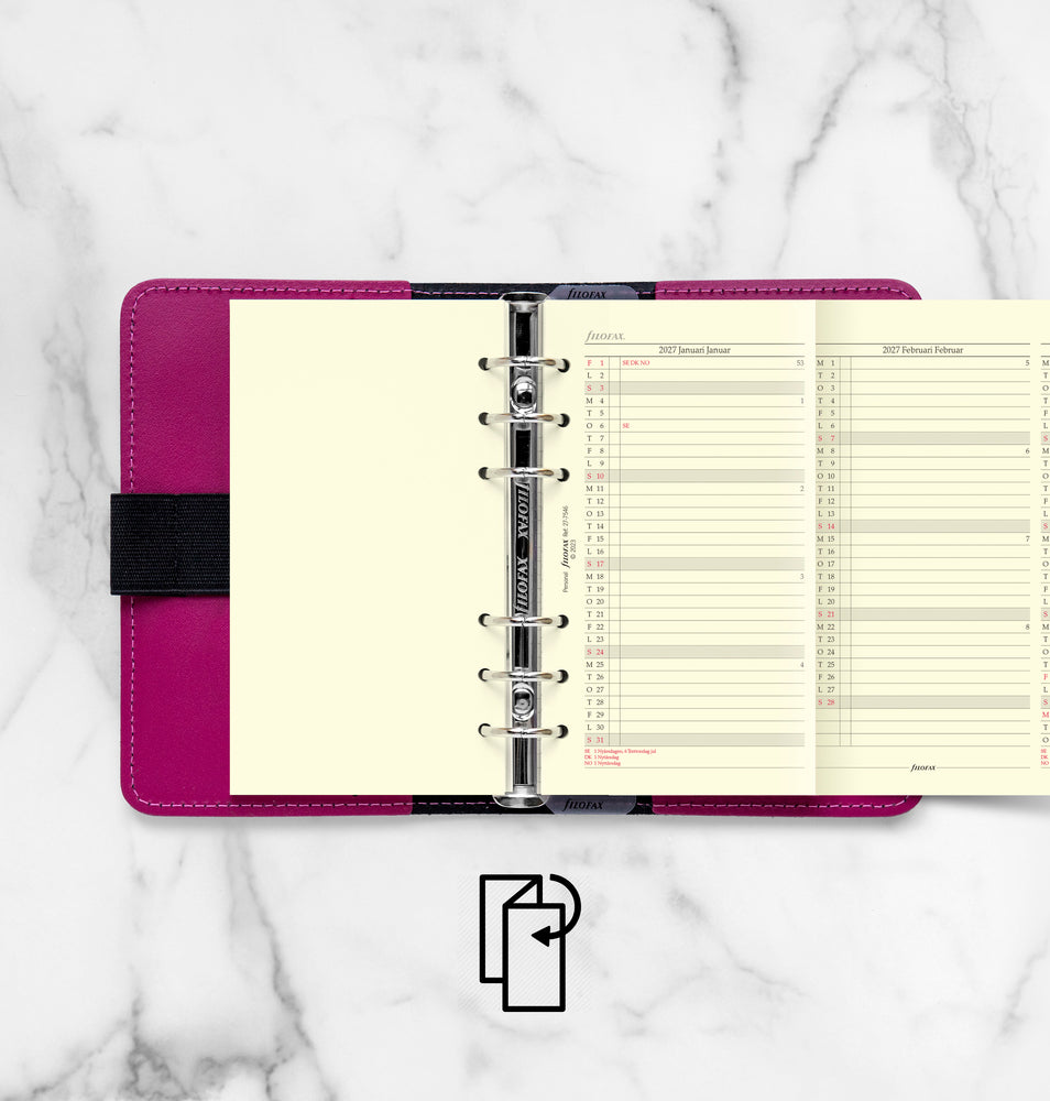 Refill Årssæt Filofax Personal 2027