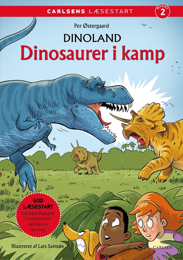 Carlsens Læsestart Dinoland – læs selv-bog med dinosaurer