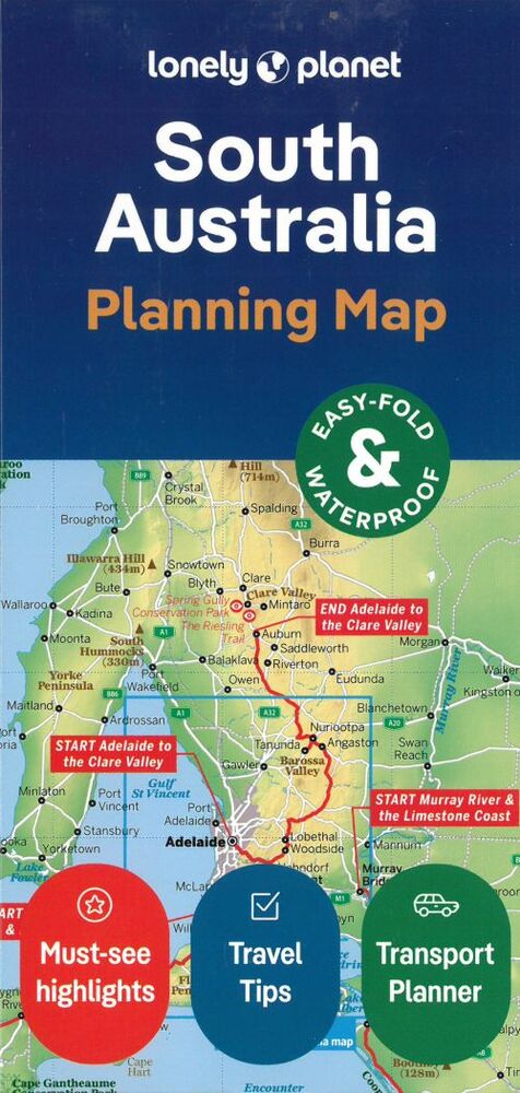 D1 Lonely Planet Planning Map: South Australia