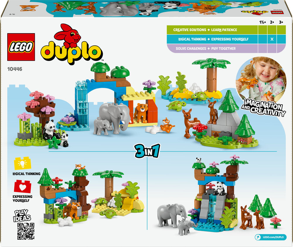 10446 LEGO DUPLO Town 3-i-1 vilde dyrefamilier