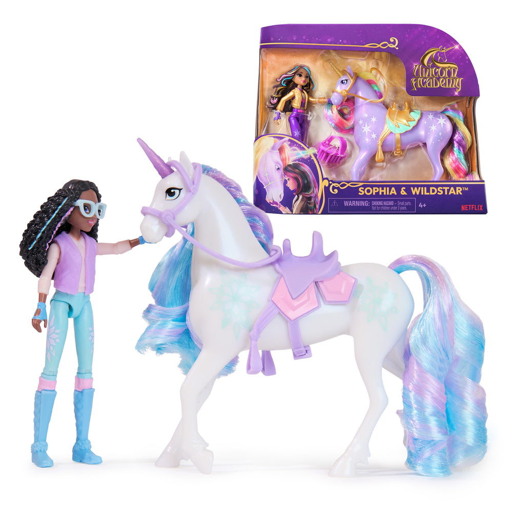 Unicorn Academy Dukke & Enhjørning ass.