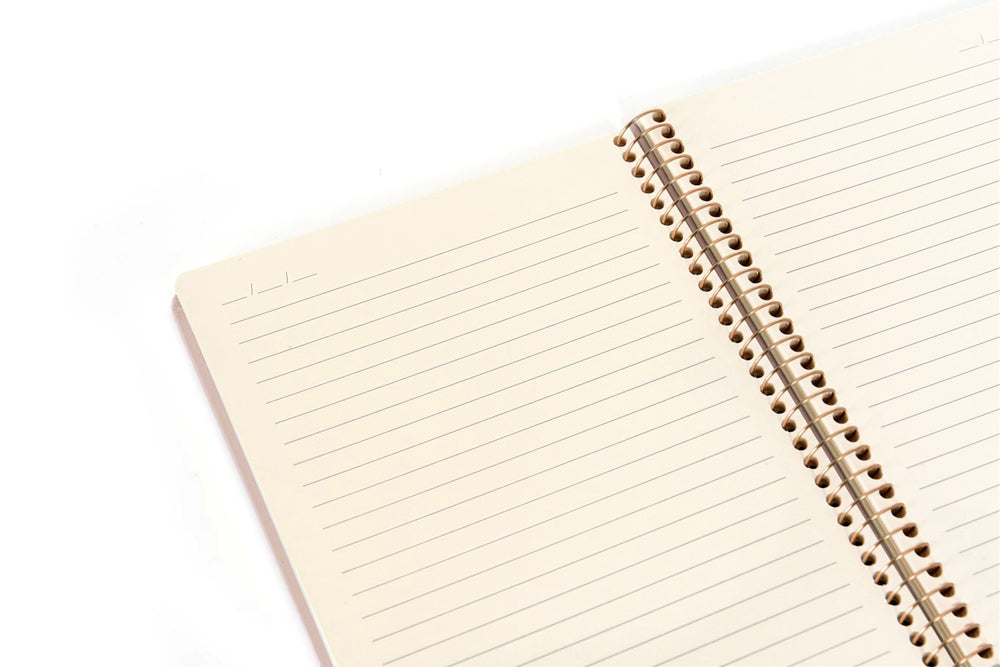 Notesbog KOZO A4 sand linjeret