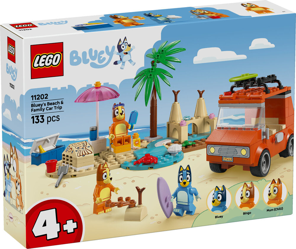 11202 LEGO Bluey Blueys familie-biltur til stranden