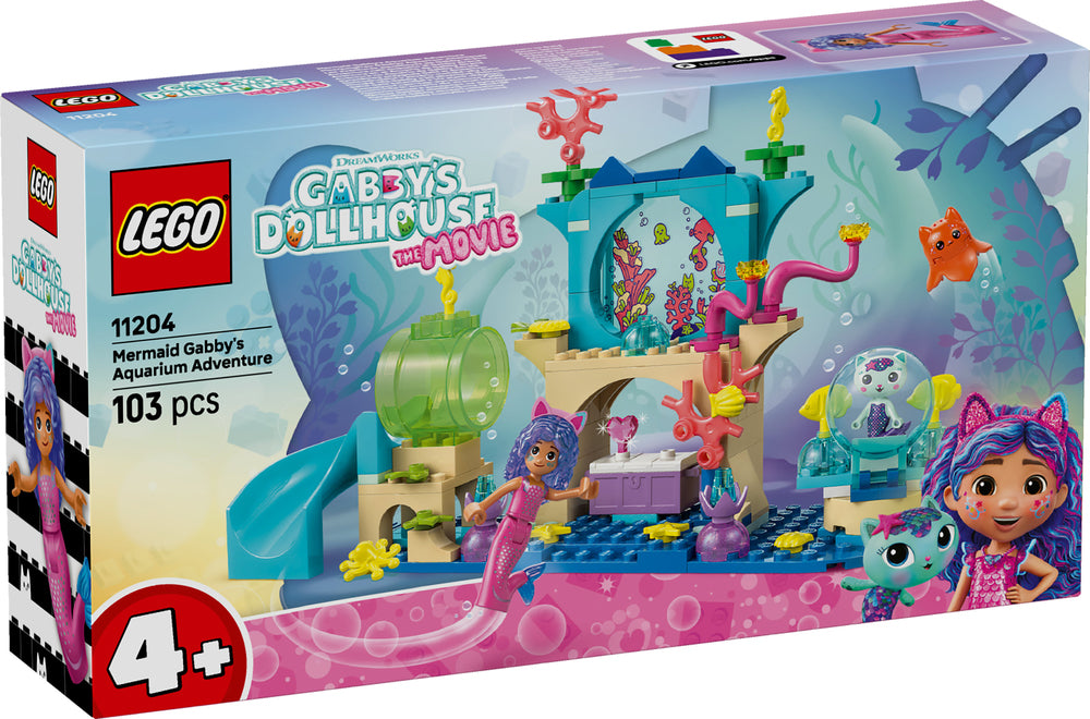 11204 LEGO Gabby'S Dollhouse Havfrue-Gabbys Akvarie-Eventyr