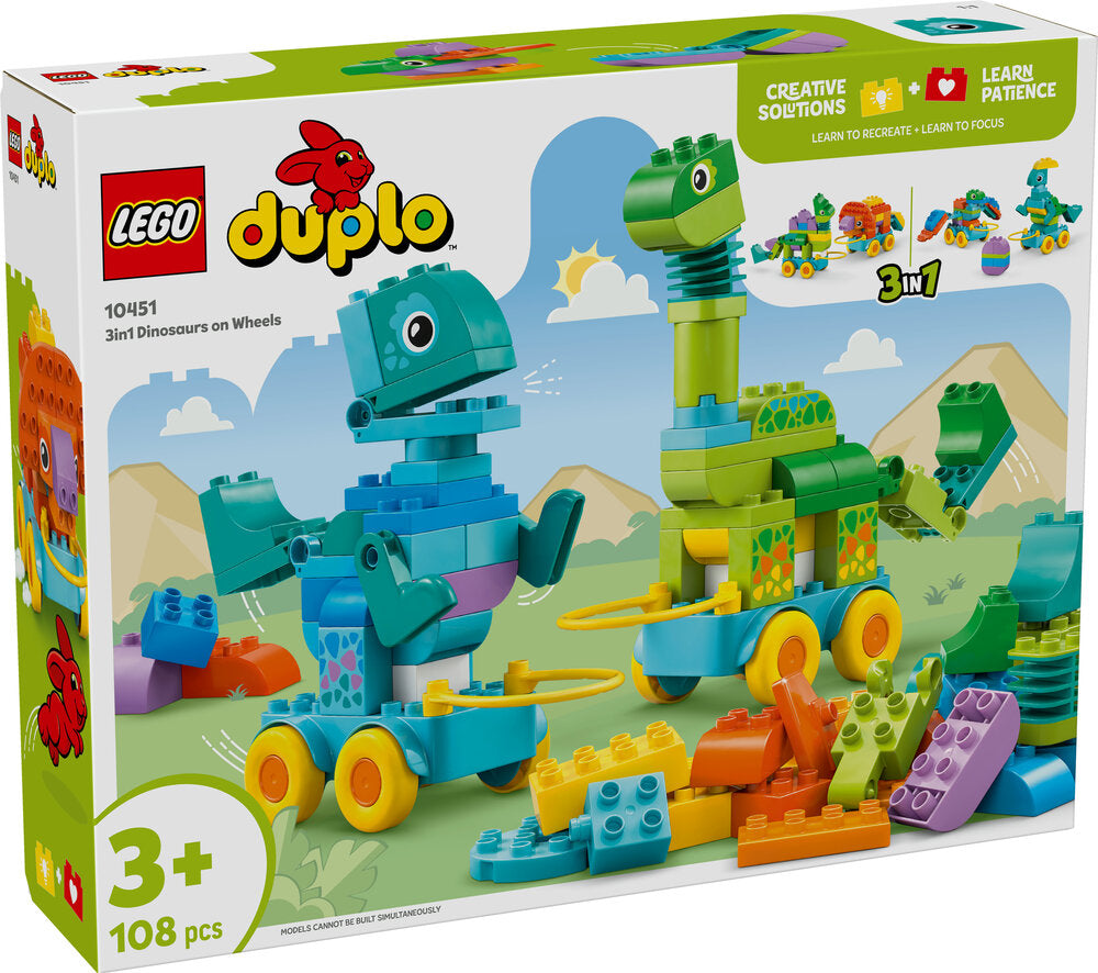 10451 LEGO DUPLO Town 3-i-1-dinosaurer på hjul