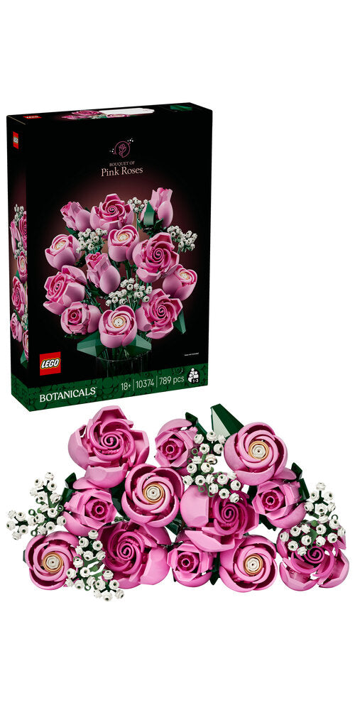 D2 10374 LEGO Botanicals Buket af pink roser