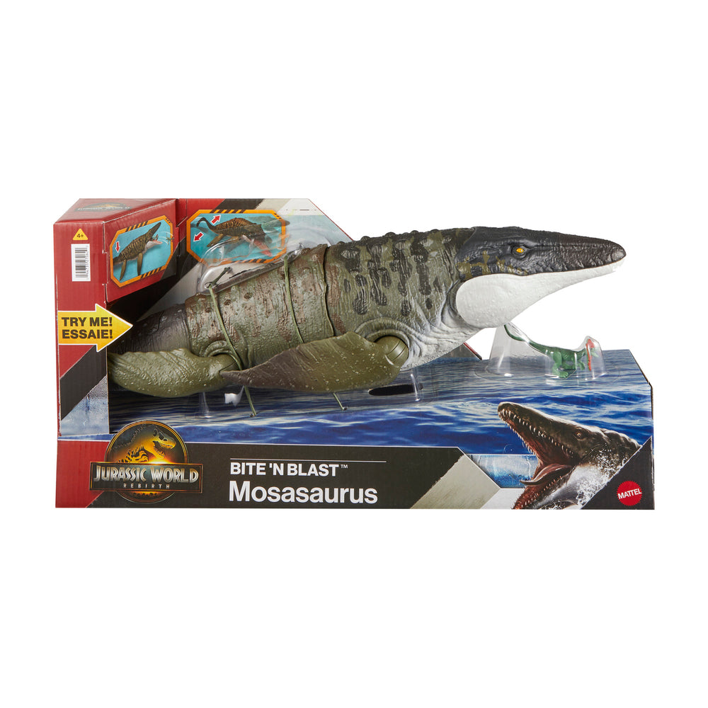 Jurassic World Rebirth Bite & Blast Mosasaurus