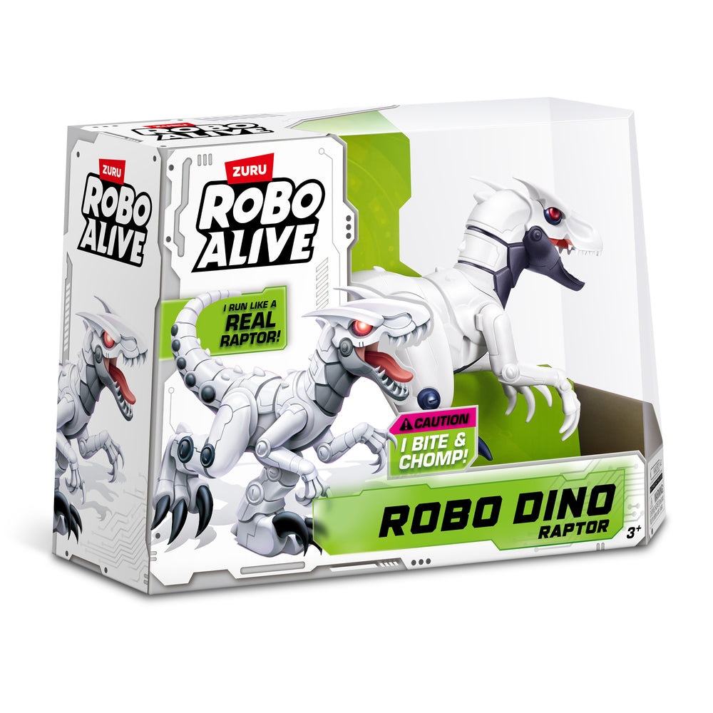 Robo Alive Raptor dino hvid