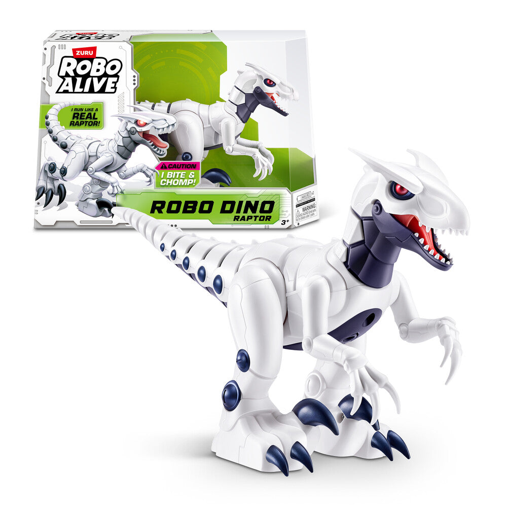 Robo Alive Raptor dino hvid