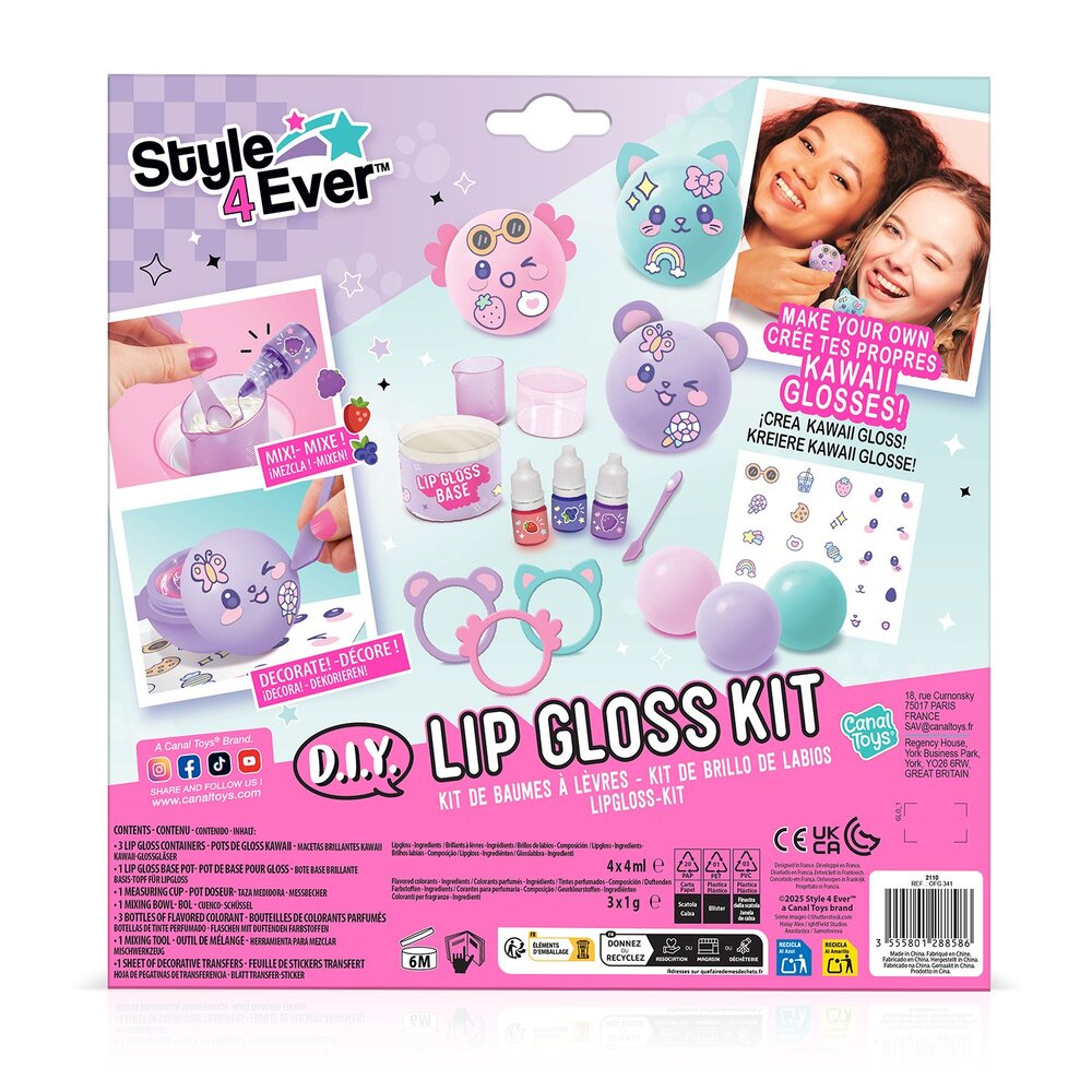 Style 4 Ever Læbebalsam Sæt Kawaii Stil