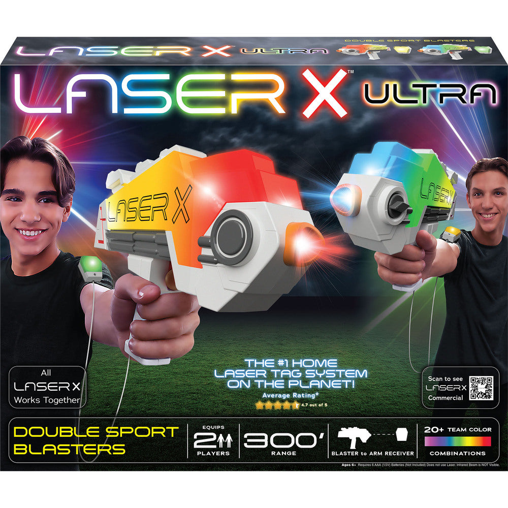 Laser X Blaster med lys og lyd. 2 stk