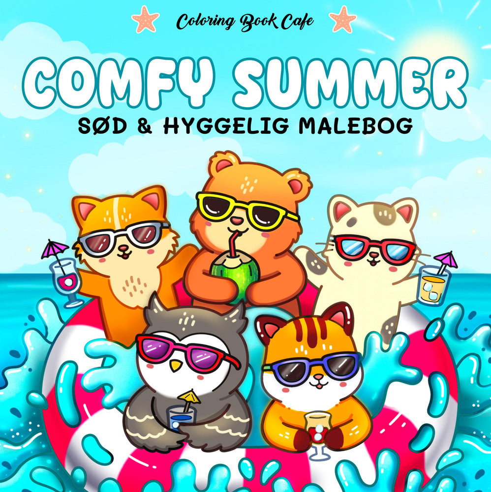 D1 Malebog: Comfy Summer - Cozy Coloring