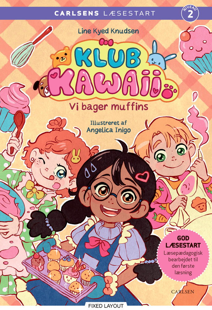 Carlsens Læsestart: Klub Kawaii - Vi bager muffins
