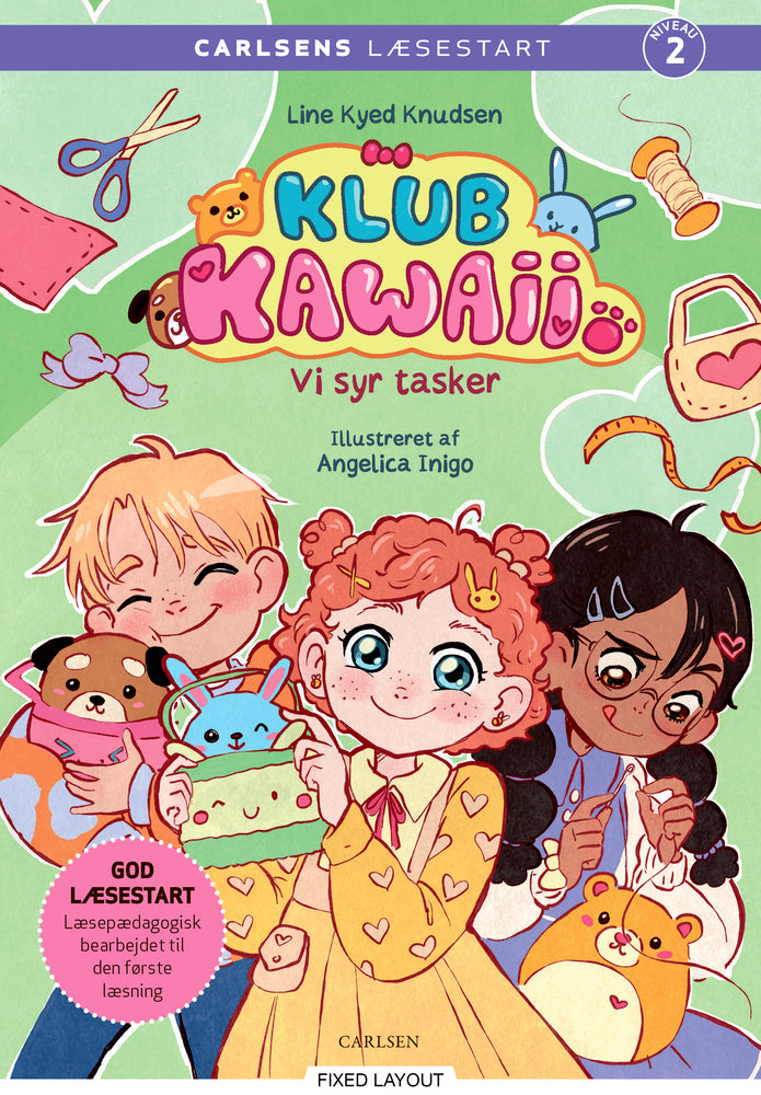 Carlsens Læsestart: Klub Kawaii - Vi syr tasker