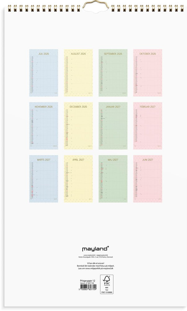 Mayland FAMILIEKALENDER 26/27 COLOR 6 PERSONER