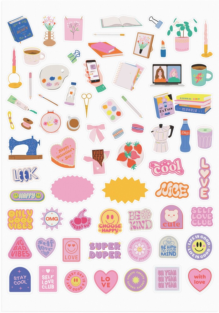 LIFE PLANNER 26/27 MAYLAND PASTEL FLOWERS UGE TVÆRFORMAT