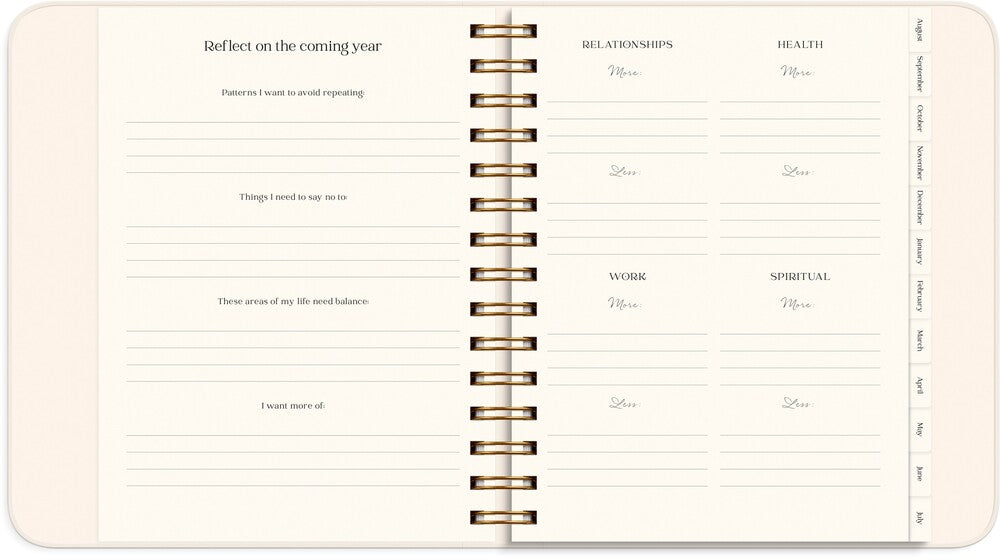 LIFE PLANNER 26/27 MAYLAND PASTEL FLOWERS UGE TVÆRFORMAT
