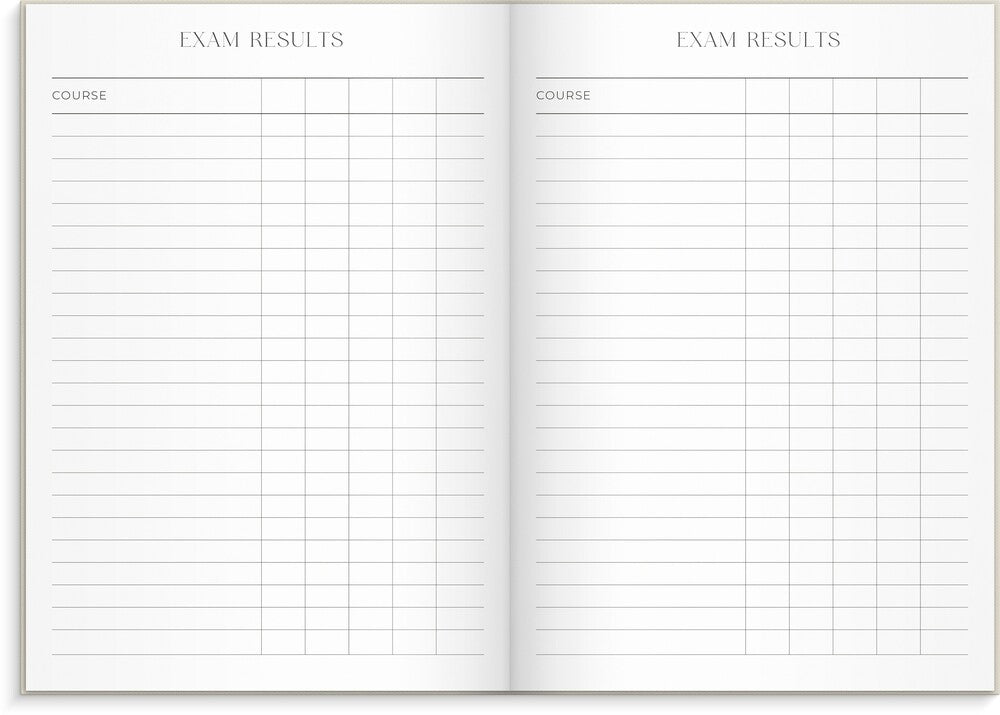 Studiekalender 26/27 MAYLAND A5 Uge Højformat Beige Engelsk
