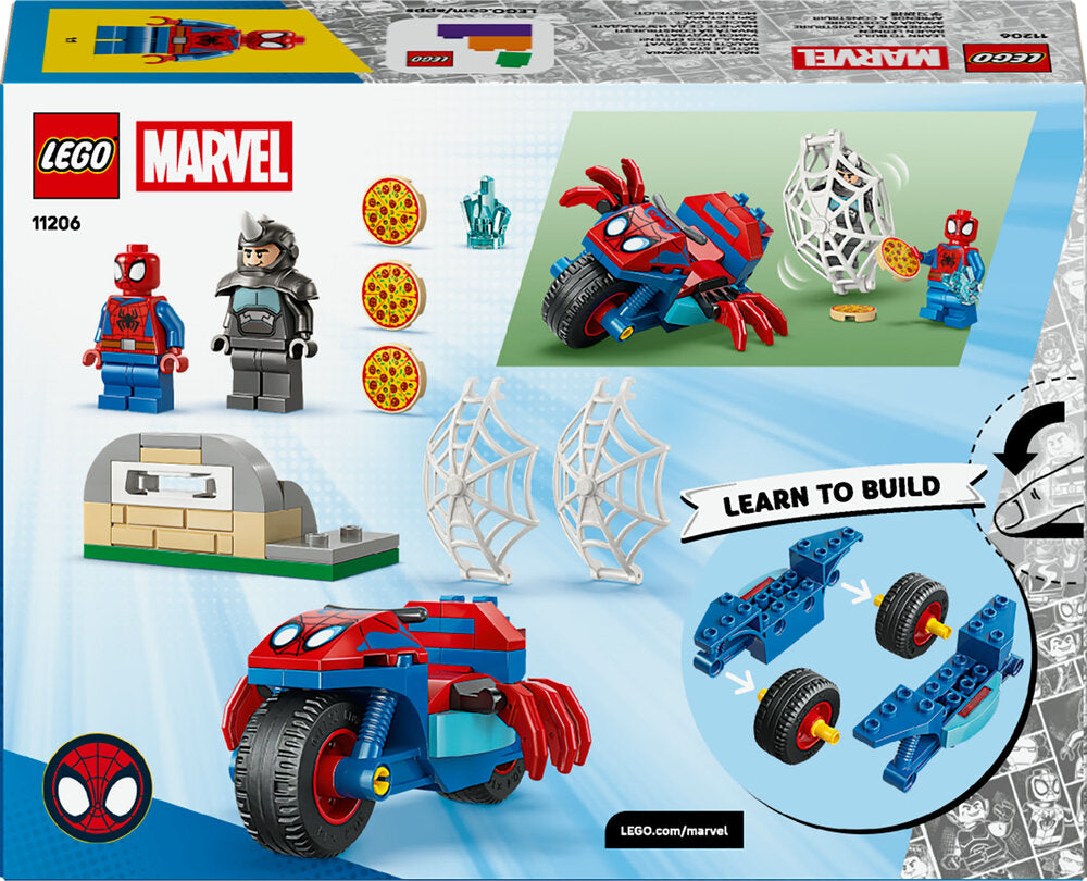 11206 LEGO Spidey på sin motorcykel mod Rhino