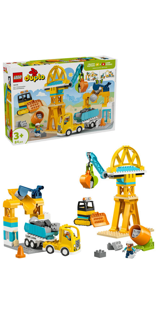 10476 LEGO DUPLO Town 3-i-1 Byggeplads med køretøjer