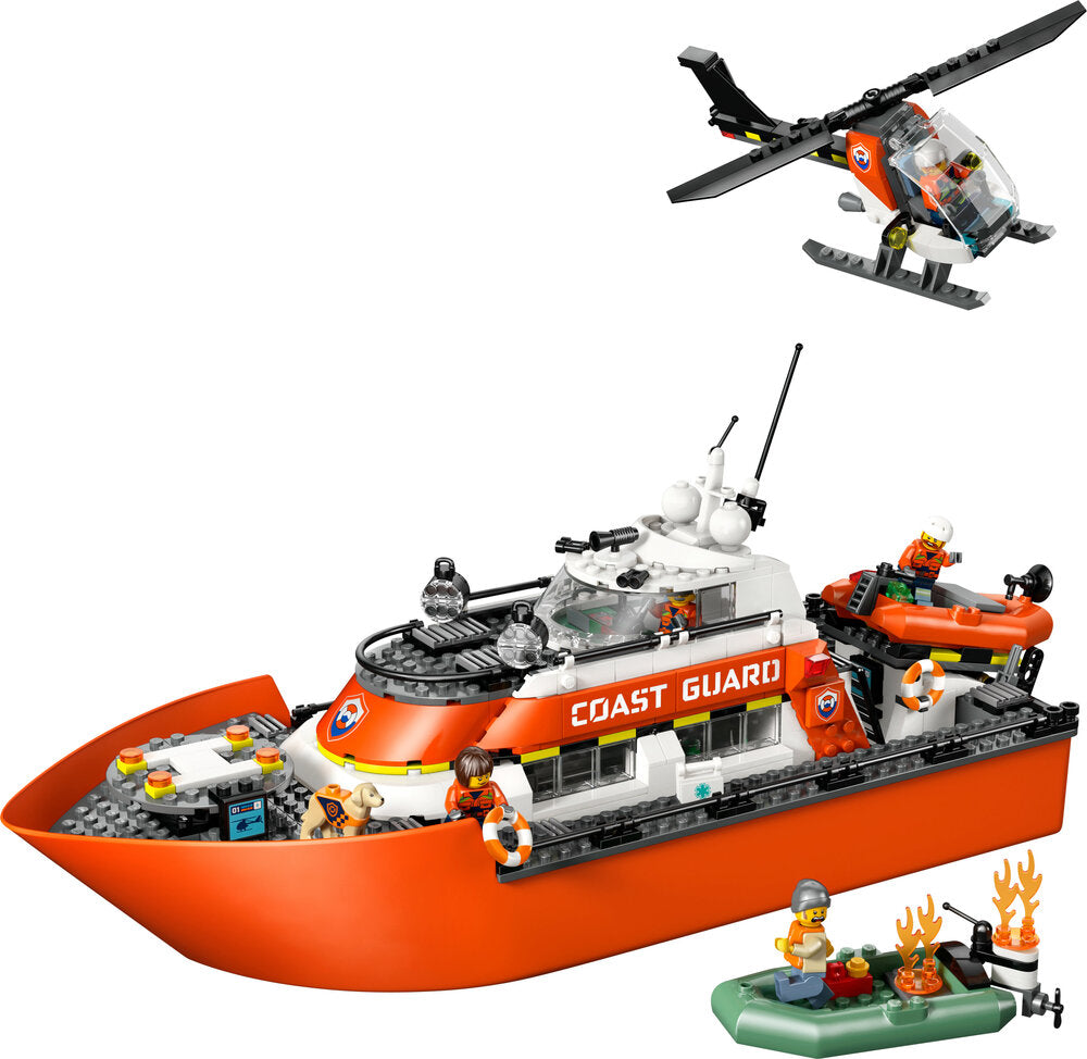 60504 LEGO City Kystvagtens redningsbåd og helikopter