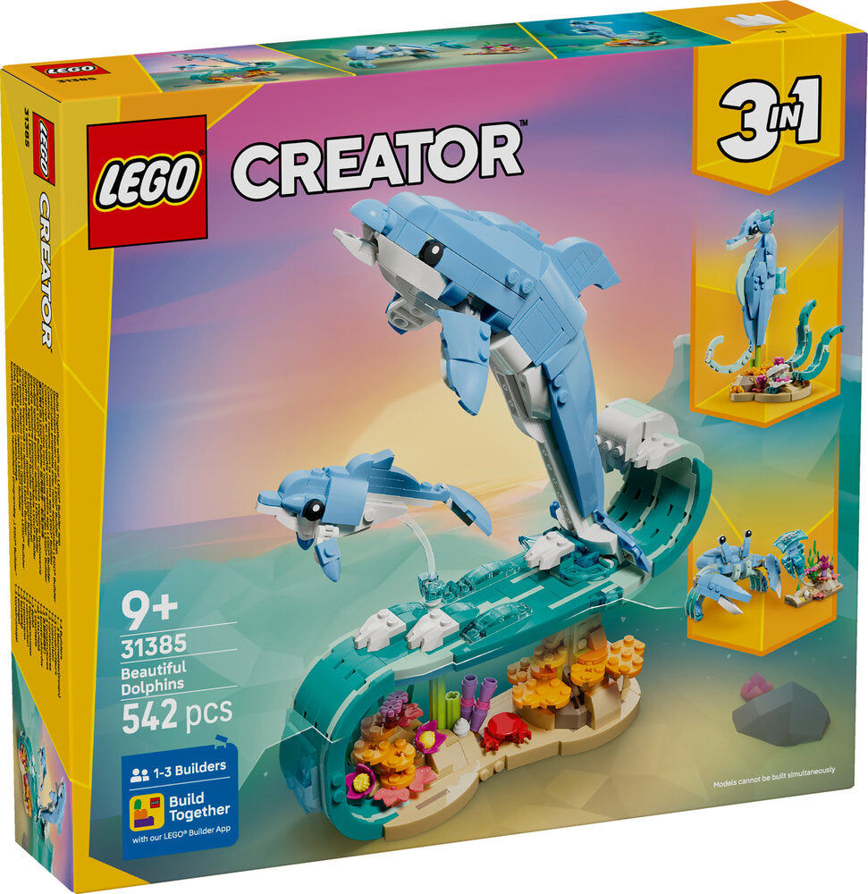 31385 LEGO Creator Havdyr: Smukke delfiner