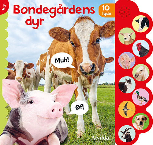 D1 Bondegårdens dyr (med 10 lyde)