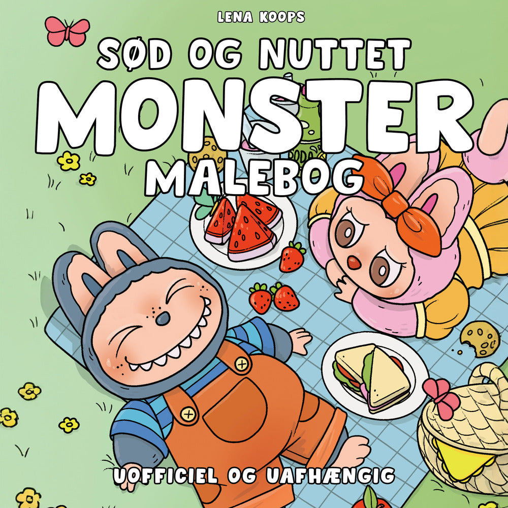 D1 Sød og nuttet monster malebog - Cozy Coloring