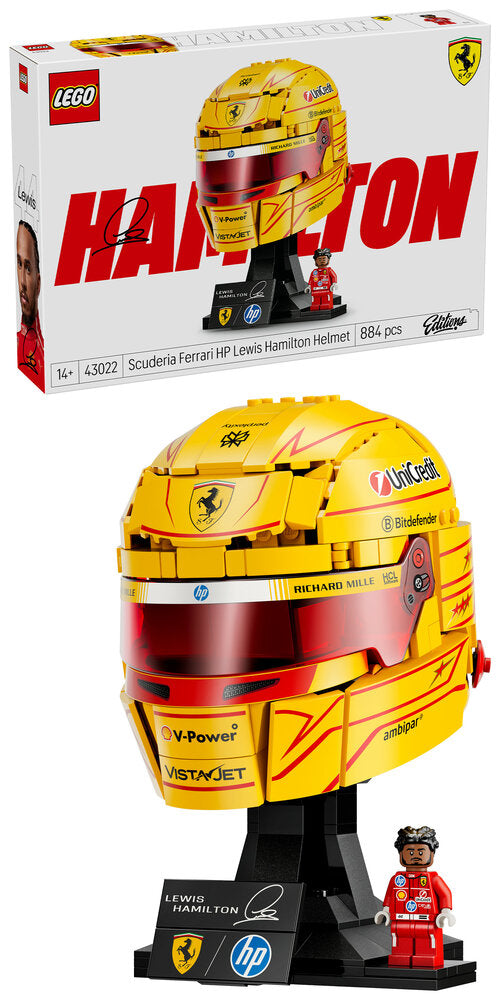 LEGO Editions Vehicles 43022 Scuderia Ferrari HP Lewis Hamilton-hjelm