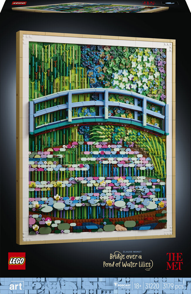 D2 LEGO ART 31220 Claude Monet – Den japanske bro over åkandedammen