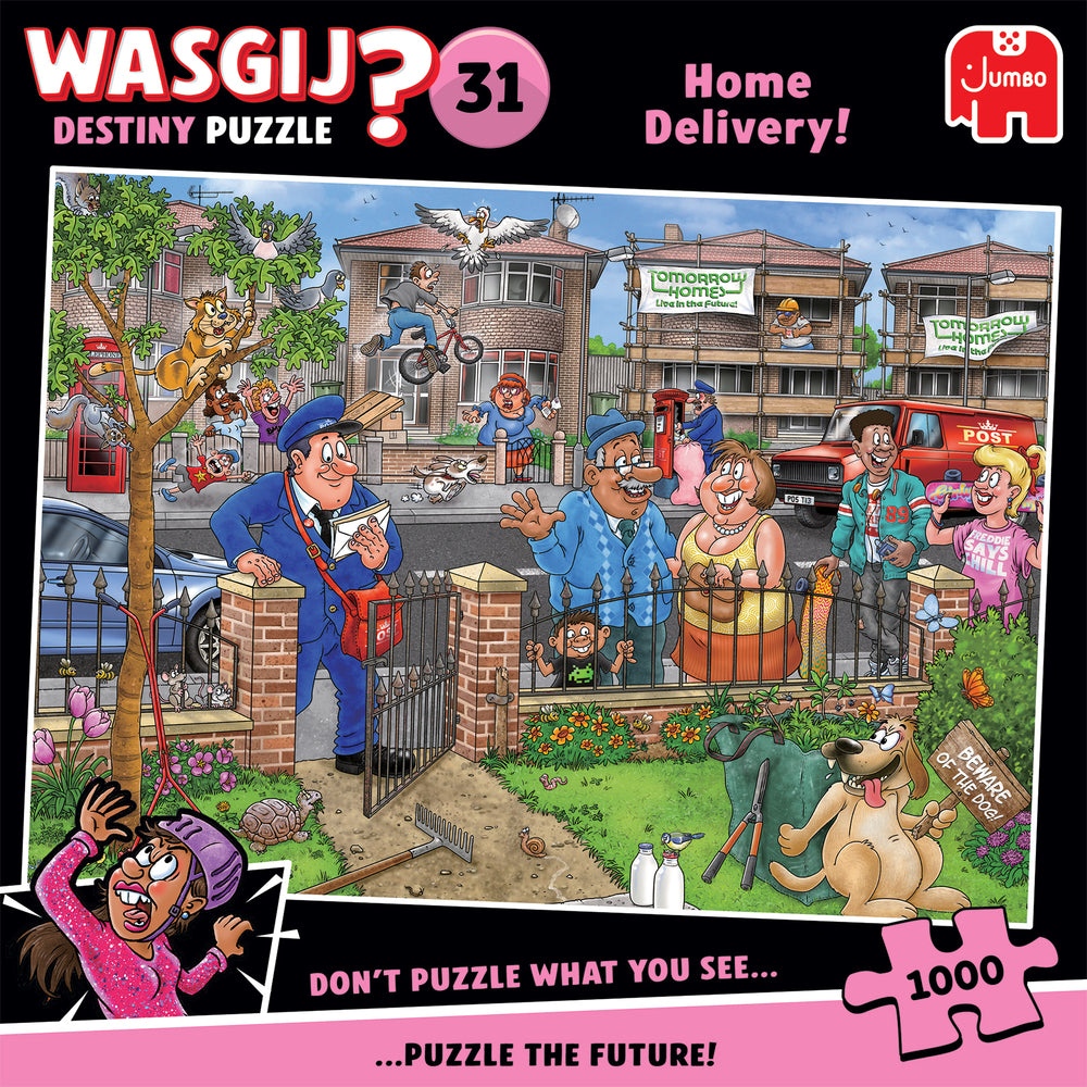 Puslespil Wasgij Destiny 31  Home Delivery! 1000 brikker