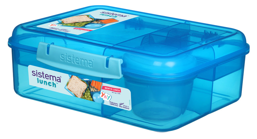 Madkasse Sistema Bento Lunch blå 1,65L