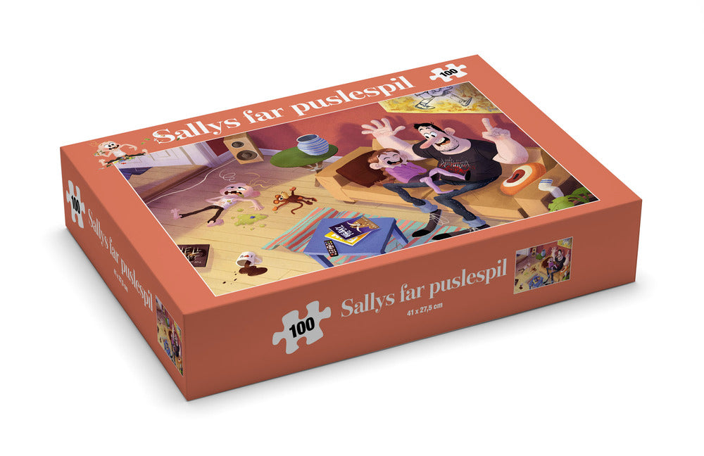 Sallys far puslespil, 100 brikker