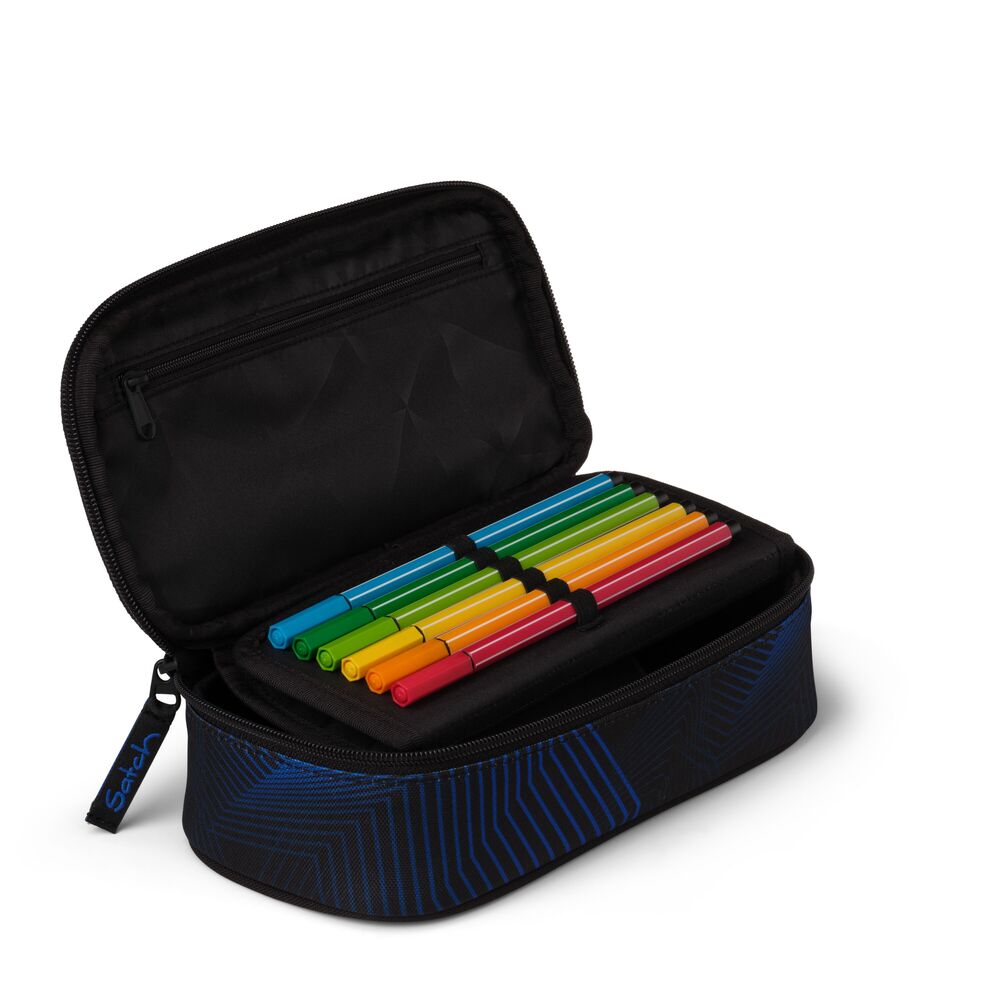 Penalhus BOX Satch Seismic BLUE M/VINKELMÅLER