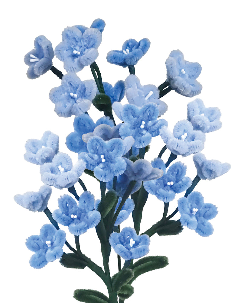 Piberenser blomster blå blomster 4 STK