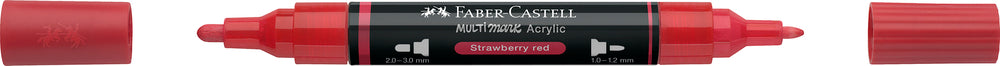Multimarker Akryl Faber Castell SP 219 Strawberry Red m. 2 spids