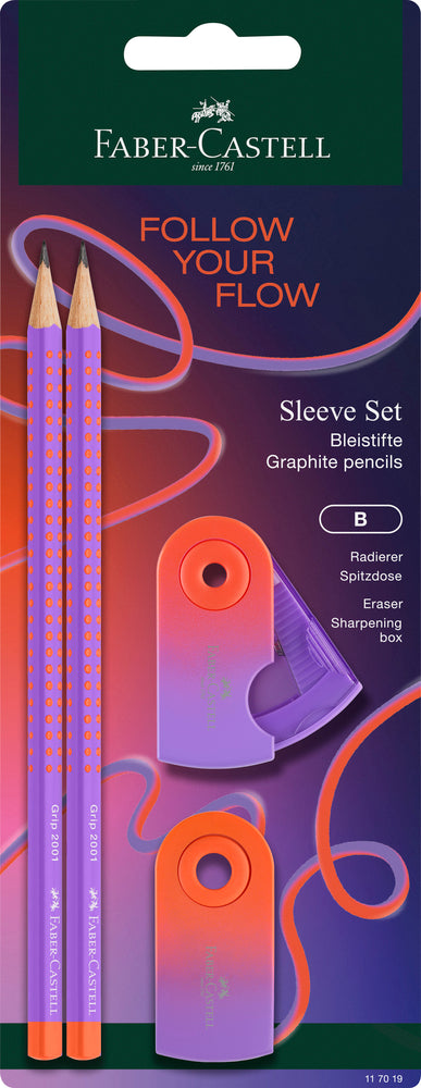 Blistersæt Faber Castell Grip Flowedition Sleev Punchy Melon