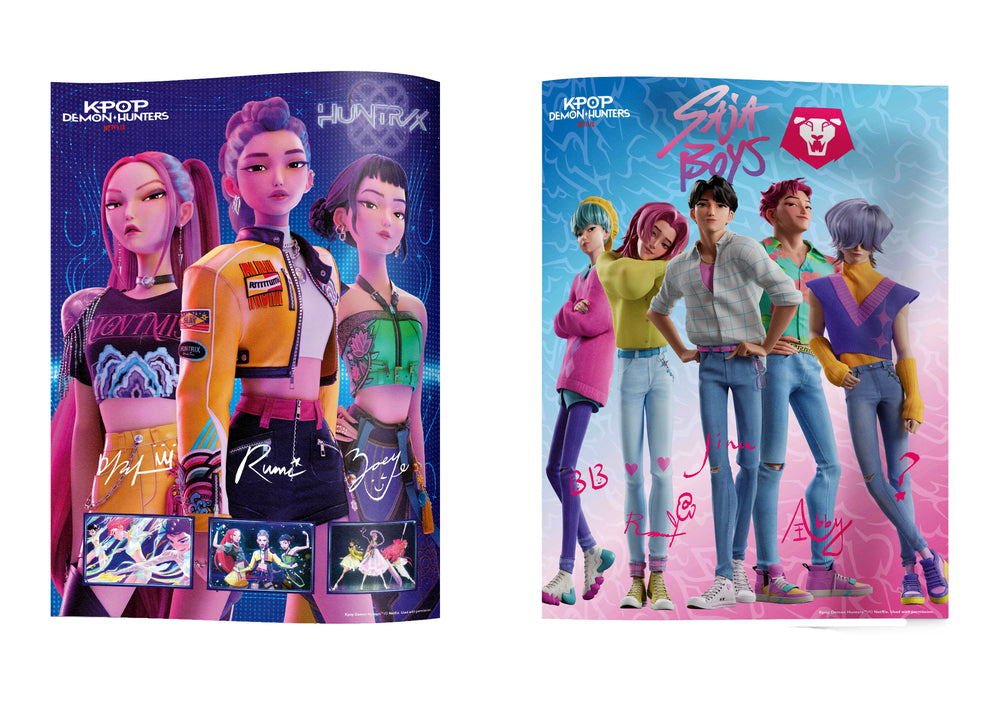 K-Pop Demon Hunters album med 2 blind bags