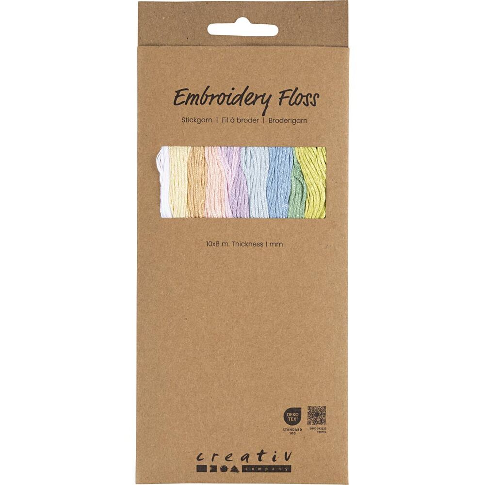 Broderigarn Pastelfarver