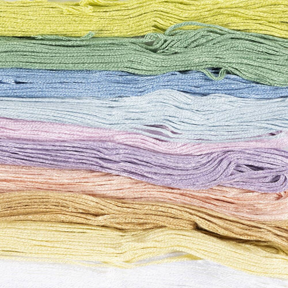 Broderigarn Pastelfarver