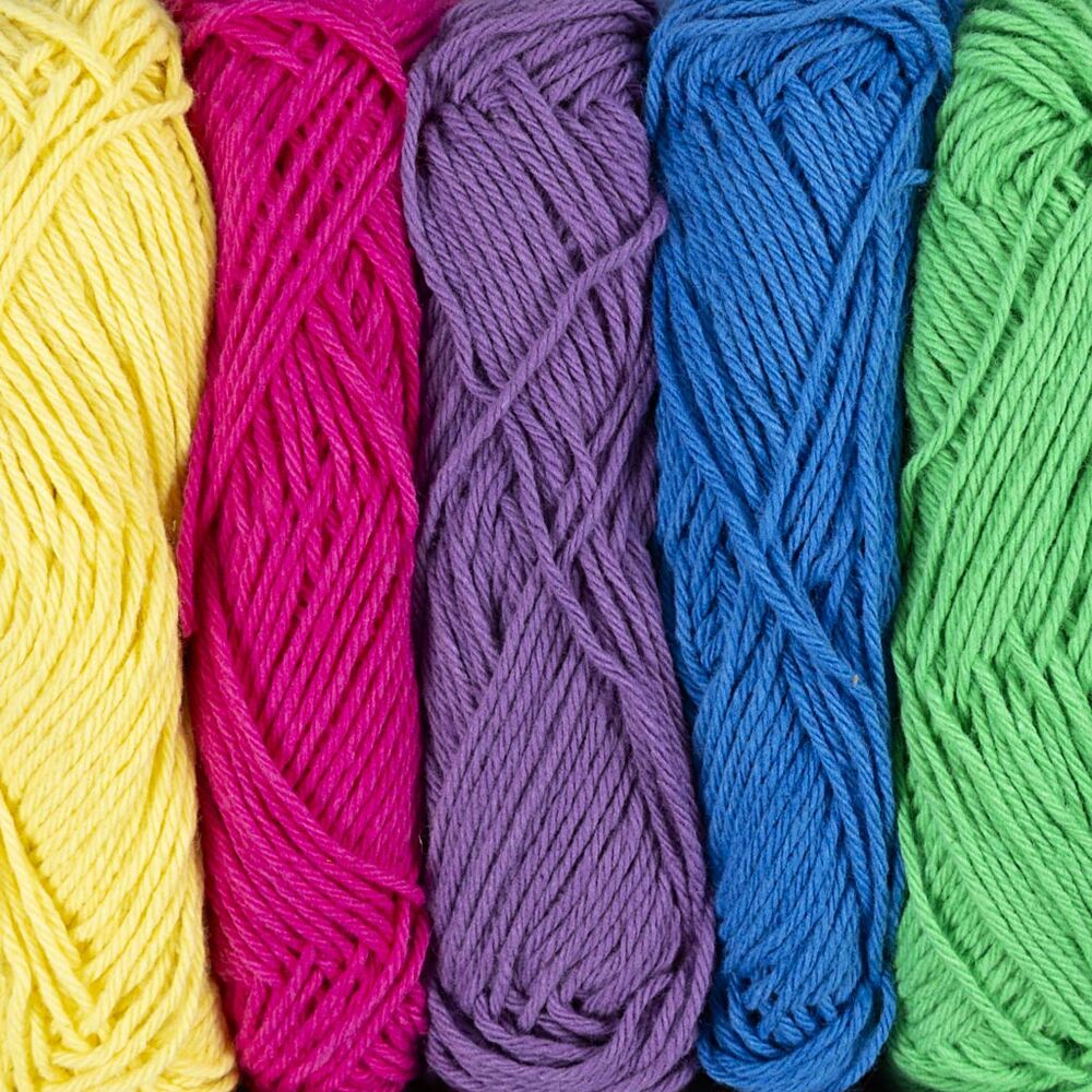 Bomuldsgarn Colorful 8/4 Hækling/Strikning