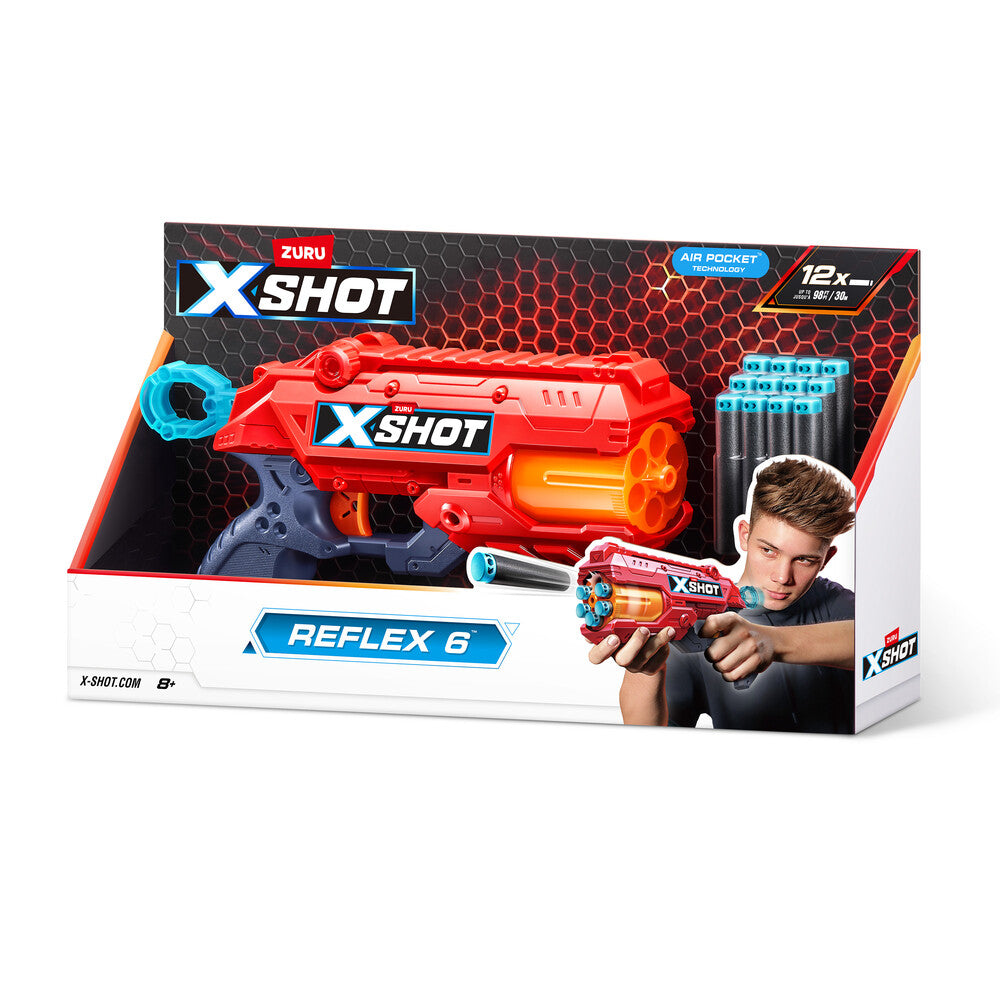 Xshot excel reflex 6 blaster med 12 darts
